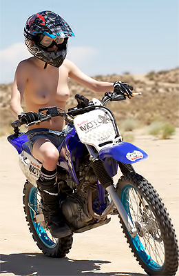 Wild handsome brunette Aiden Ashley loves riding a motorbike...